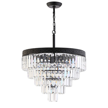 Wyatt 12" Crystal LED Chandelier